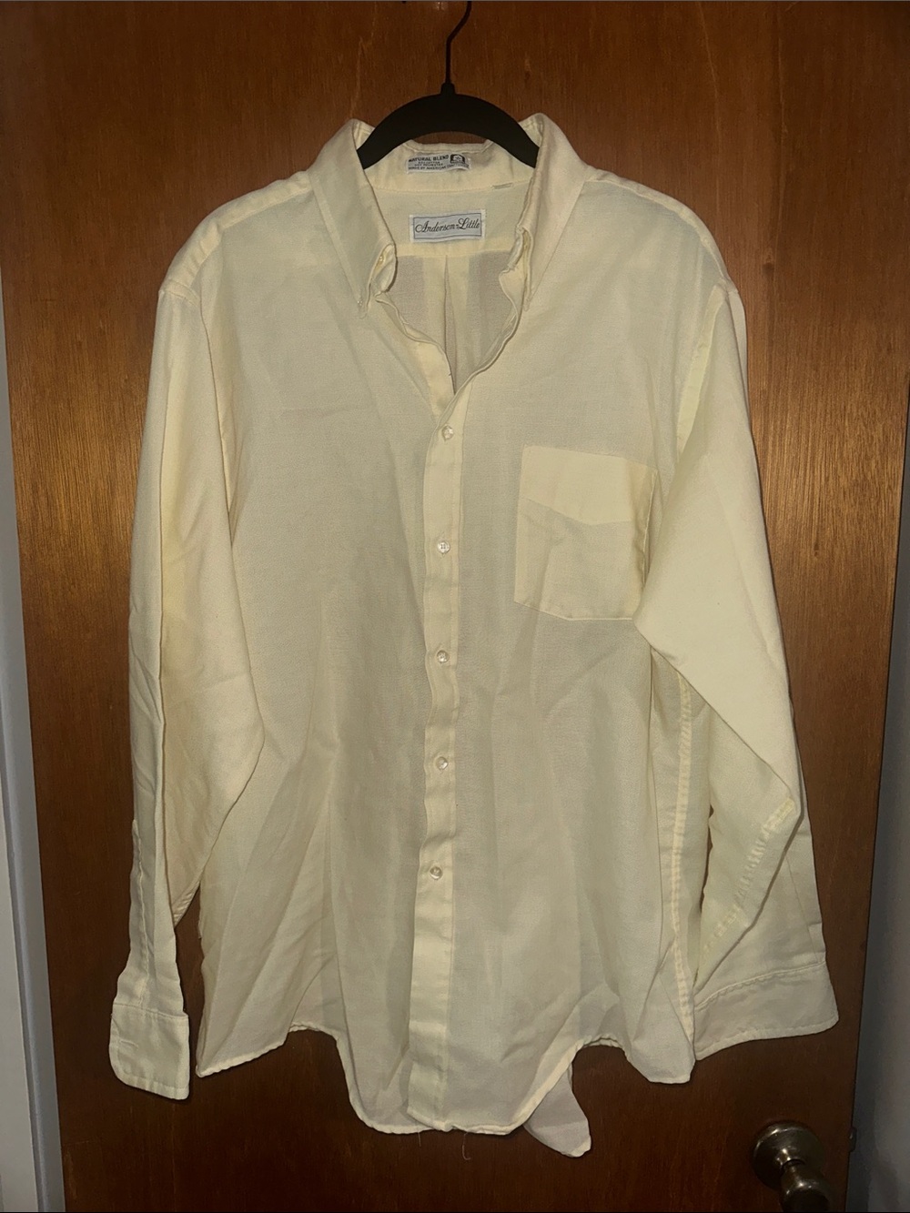 Anderson Little Men's Yellow Button-Up Dress Shirt